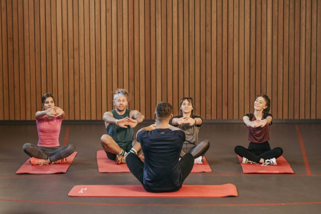 group yoga at home